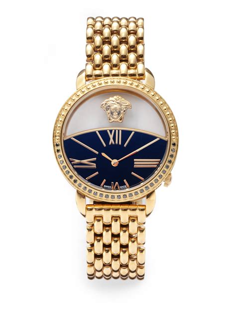 versace divine gold watch|Versace watches with diamond.